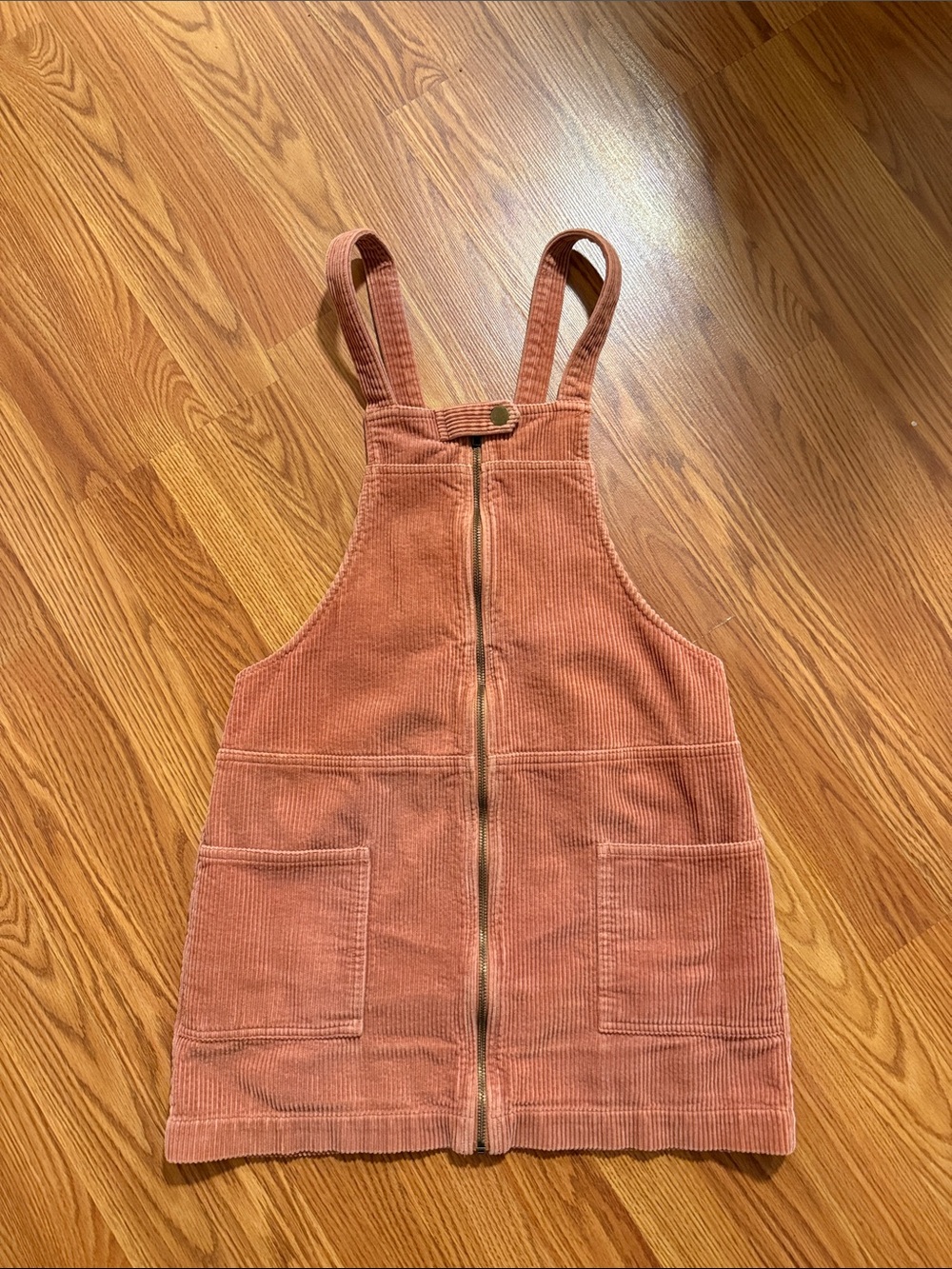 Corduroy Zip-Front Dress